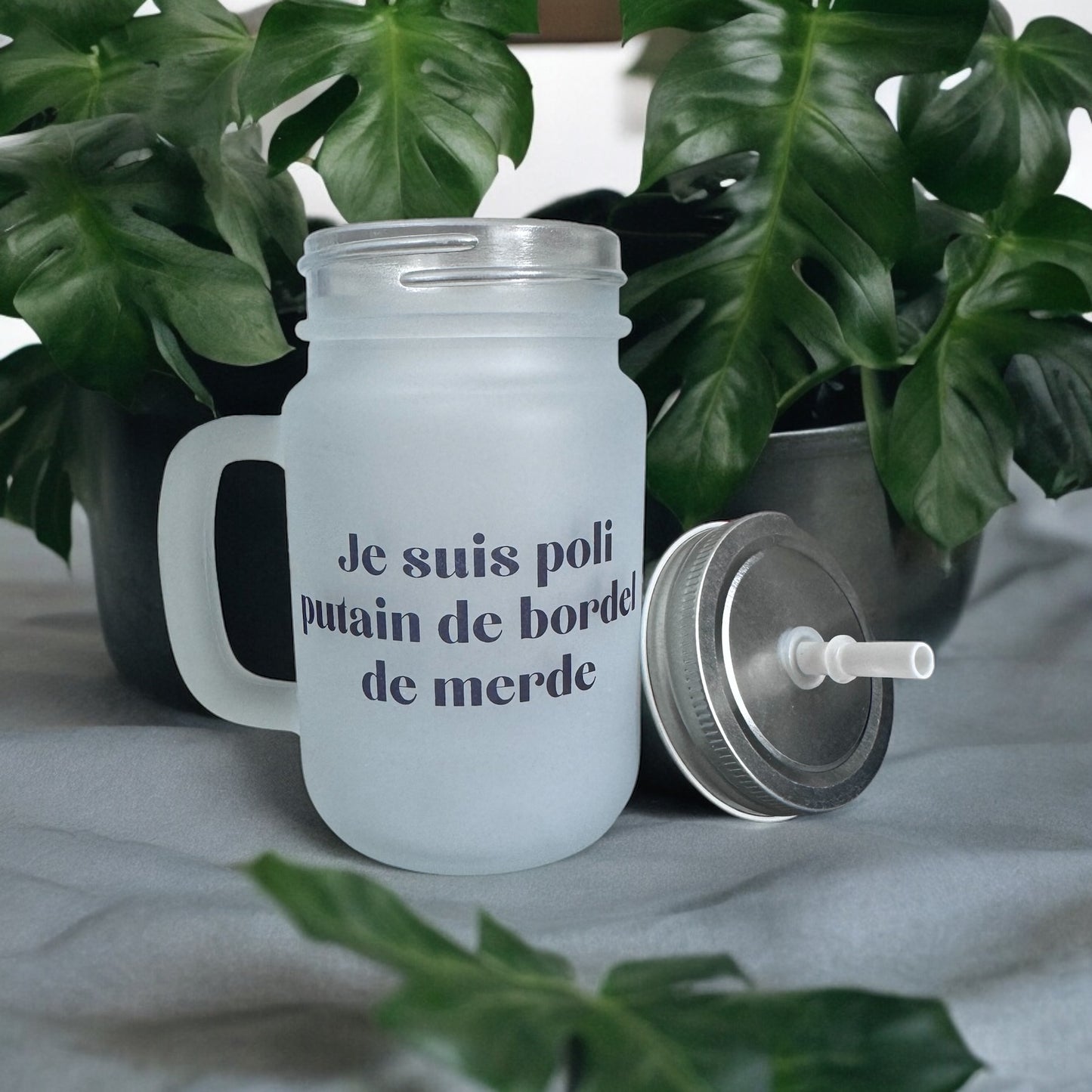 Mason jar Je suis poli